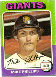 1975 Topps Baseball Cards      642     Mike Phillips